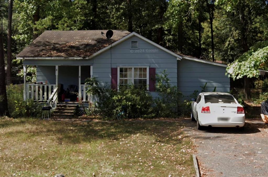 a car parked in front of house