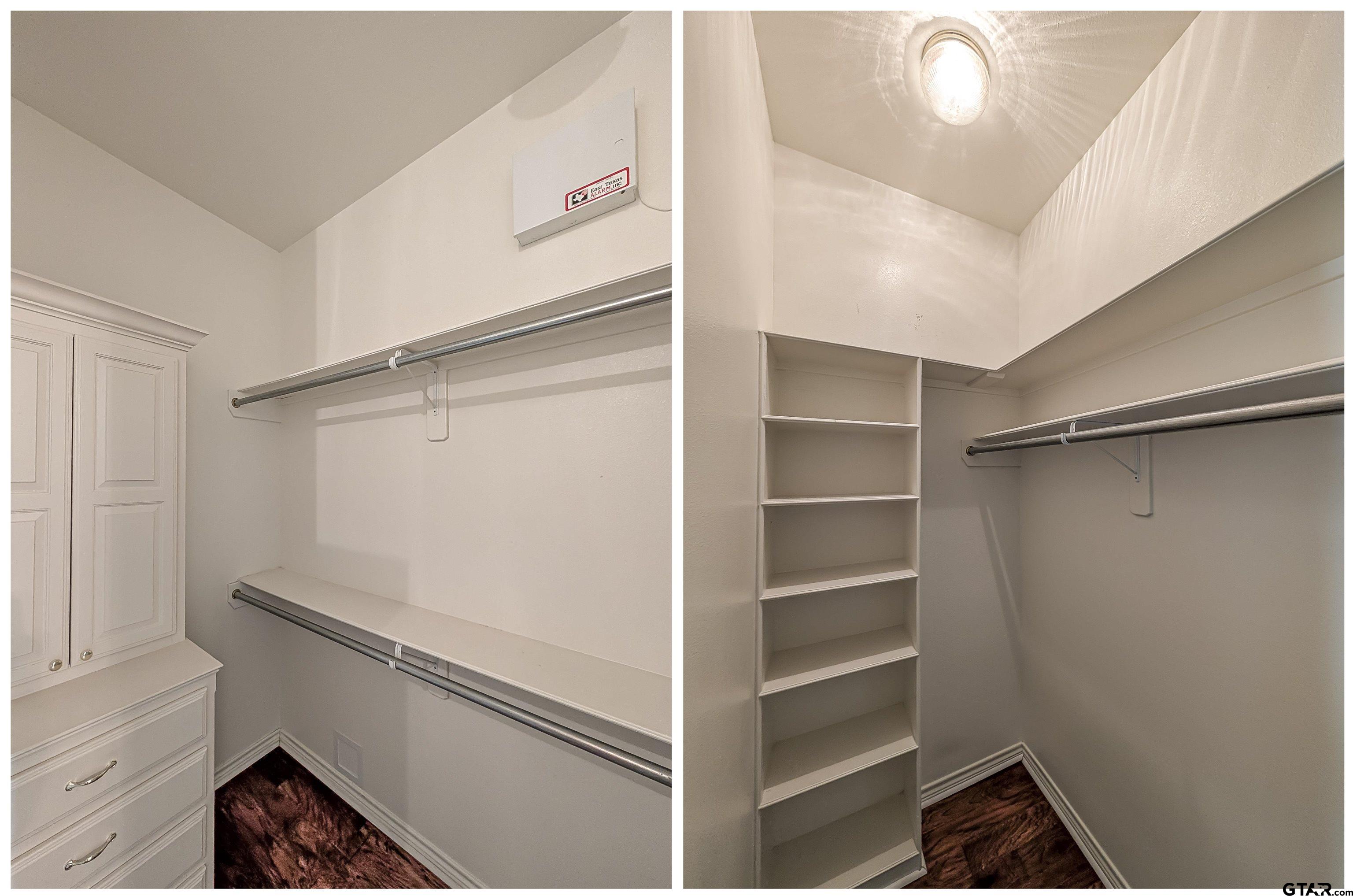 2435 Homestead Lane Tyler, TX 75701 - Photo 24 of 35 a view of walk in closet with empty racks