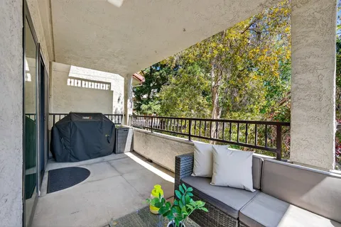 a view of a balcony