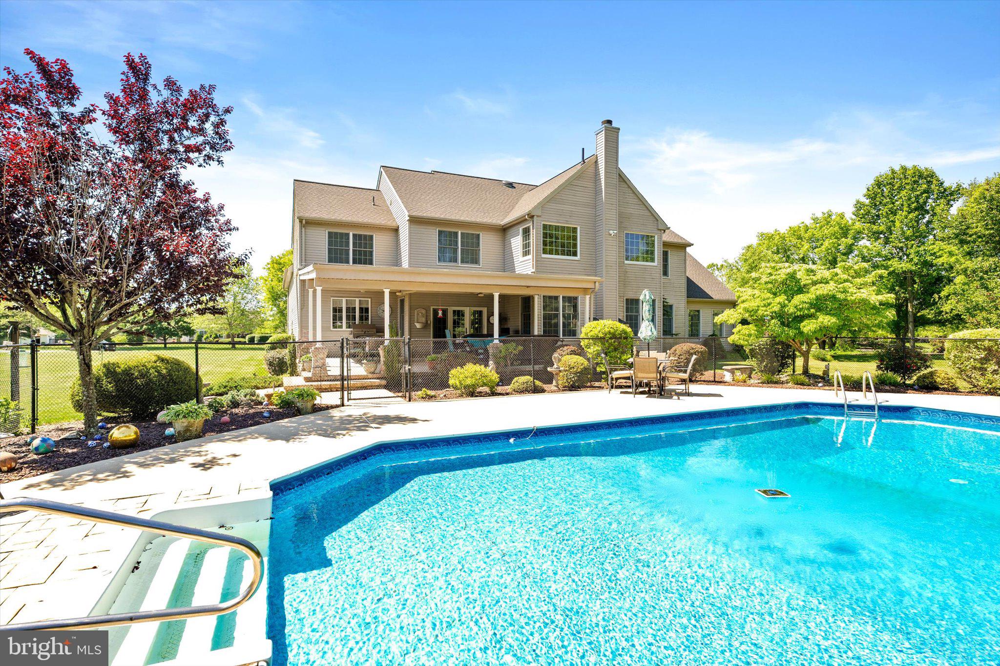 8 Carney Way Hamilton, NJ 08620 - Photo 51 of 66 Serene backyard oasis with pool.