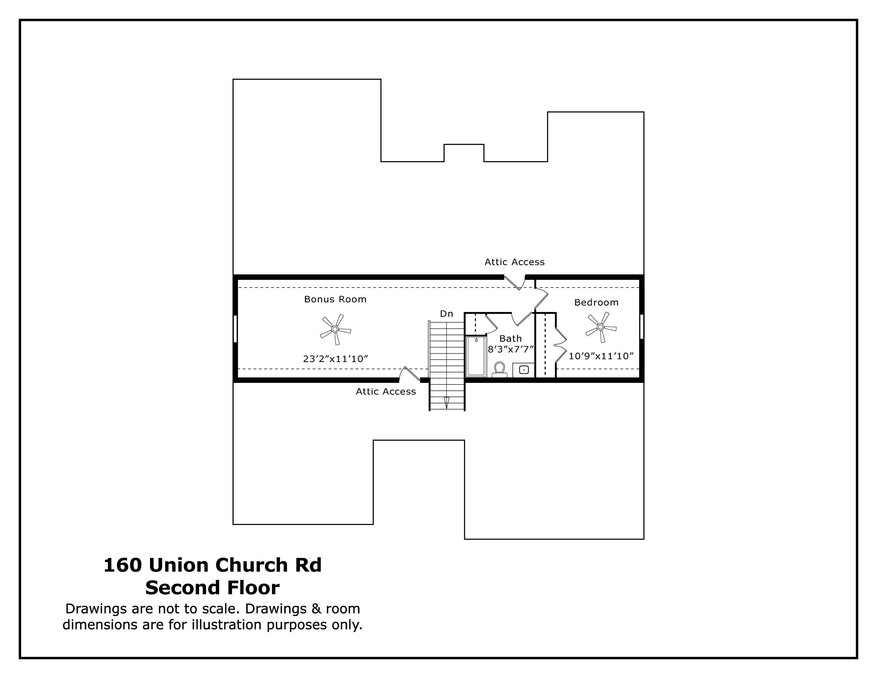 160 Union Church Road Vass, NC 28327 - Photo 28 of 28 2nd Floor Floorplan
