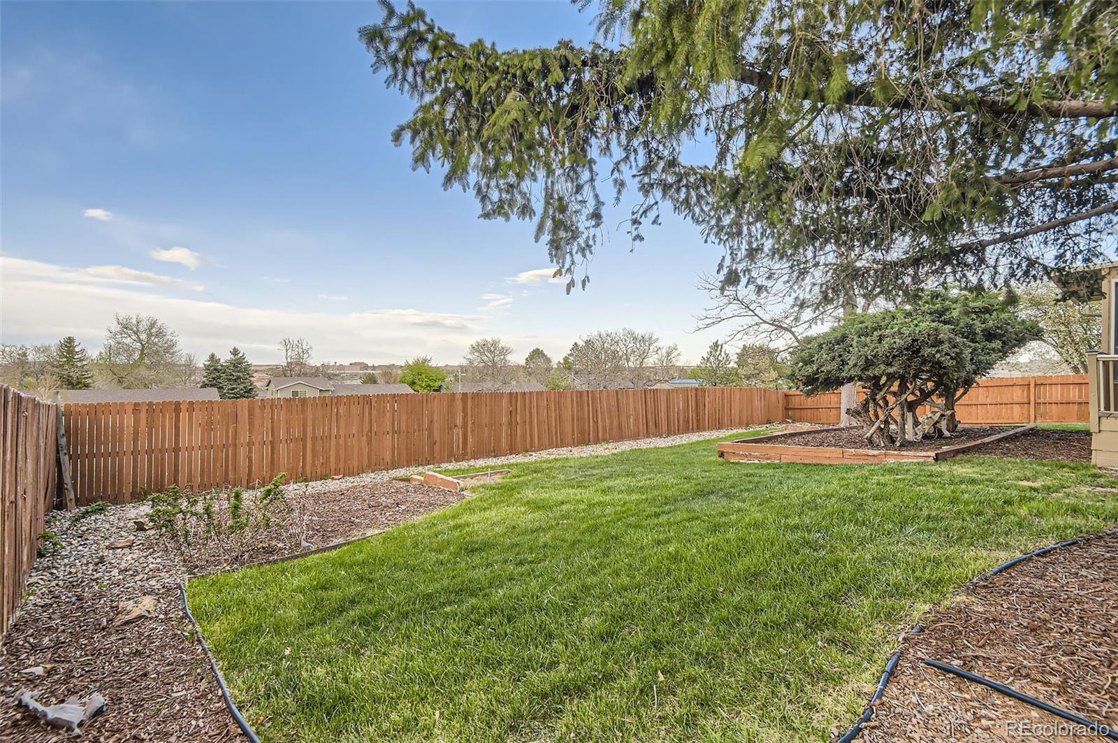 367 Jupiter Drive Lone Tree, CO 80124 - Photo 14 of 15 a view of a yard with wooden fence