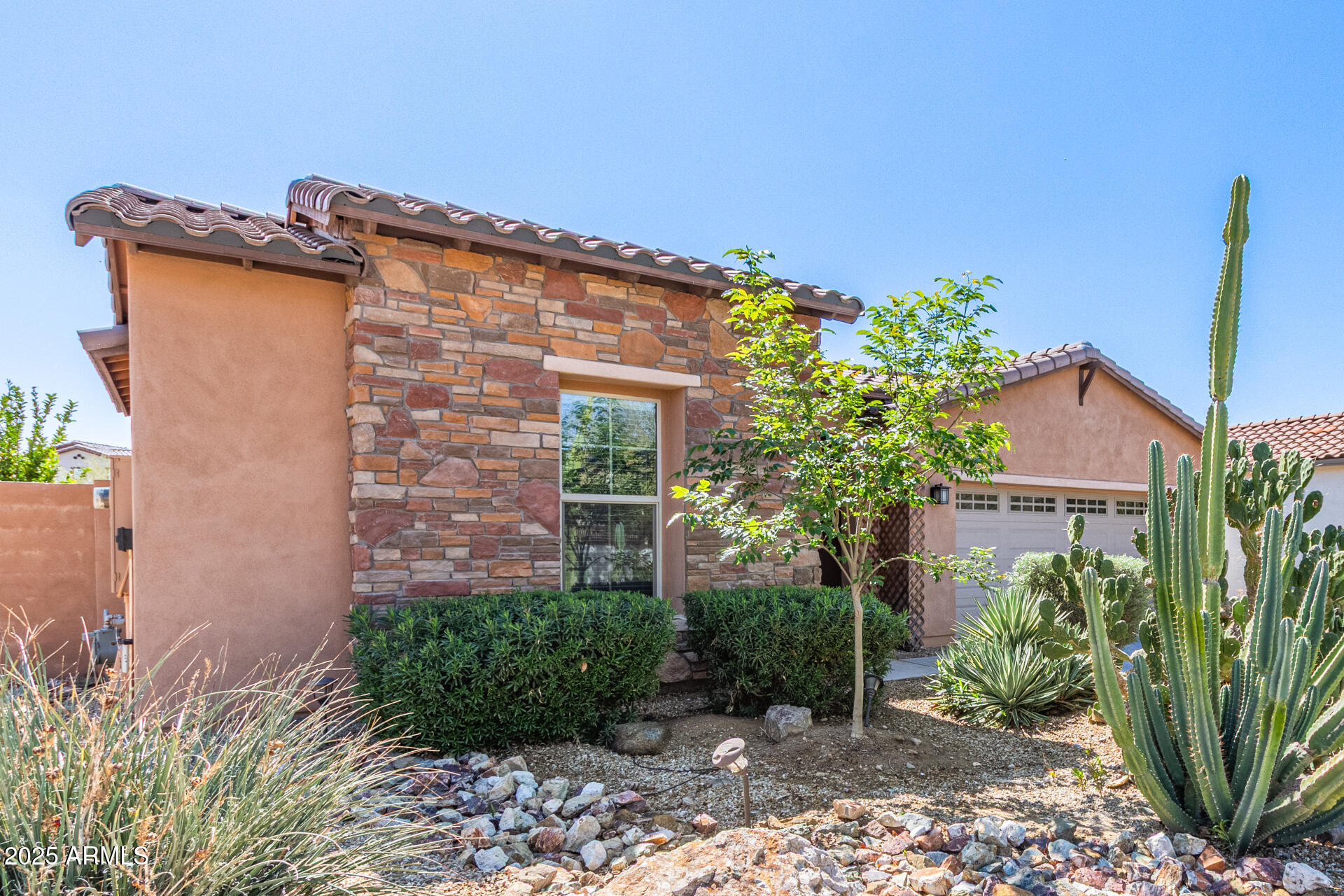 17743 West Verdin Road Goodyear, AZ 85338 - Photo 5 of 69 a front view of a house with garden