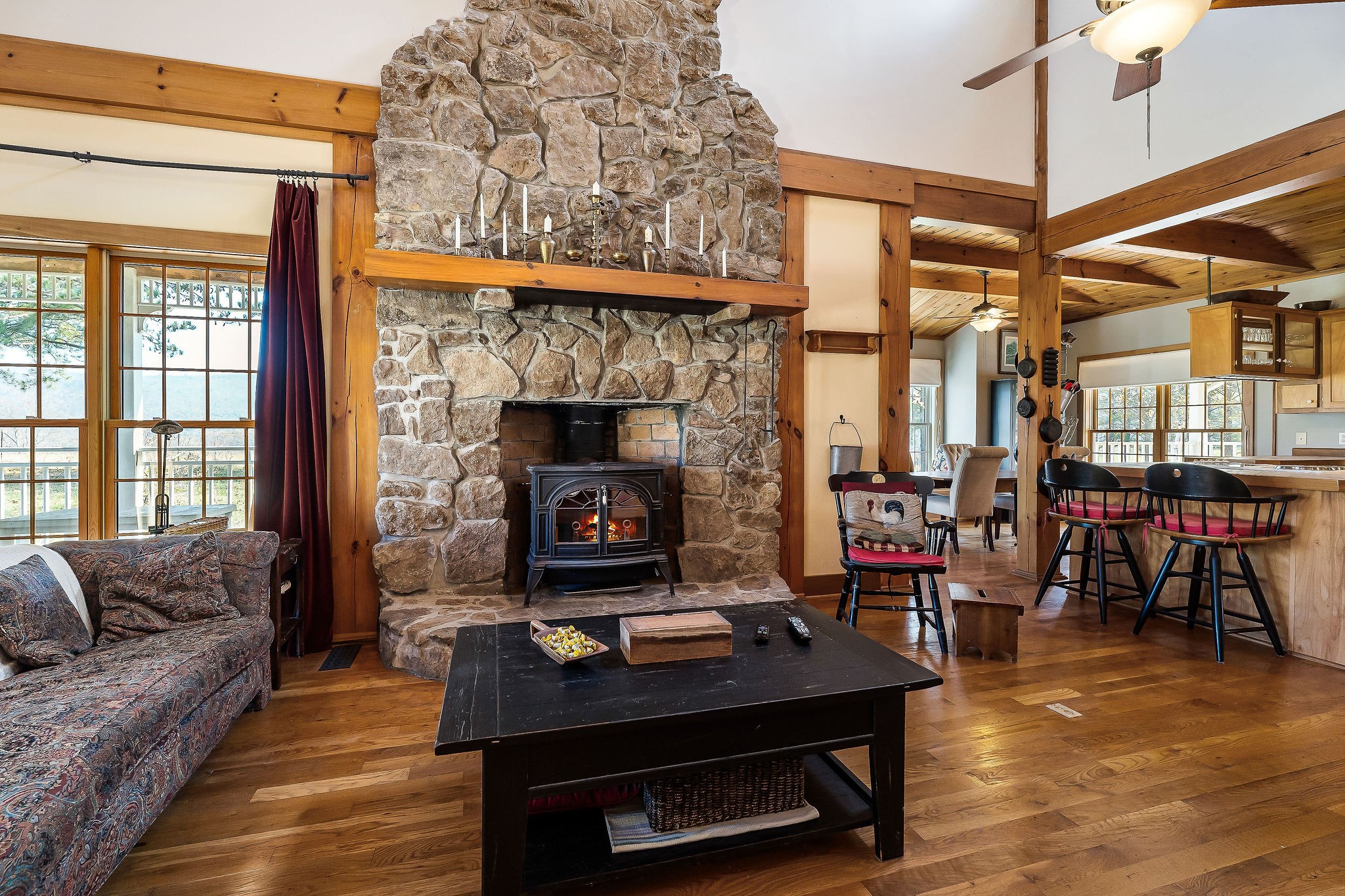 225 Apple Valley Lane Morrison, TN 37357 - Photo 20 of 74 a living room with furniture a fireplace and next to a window