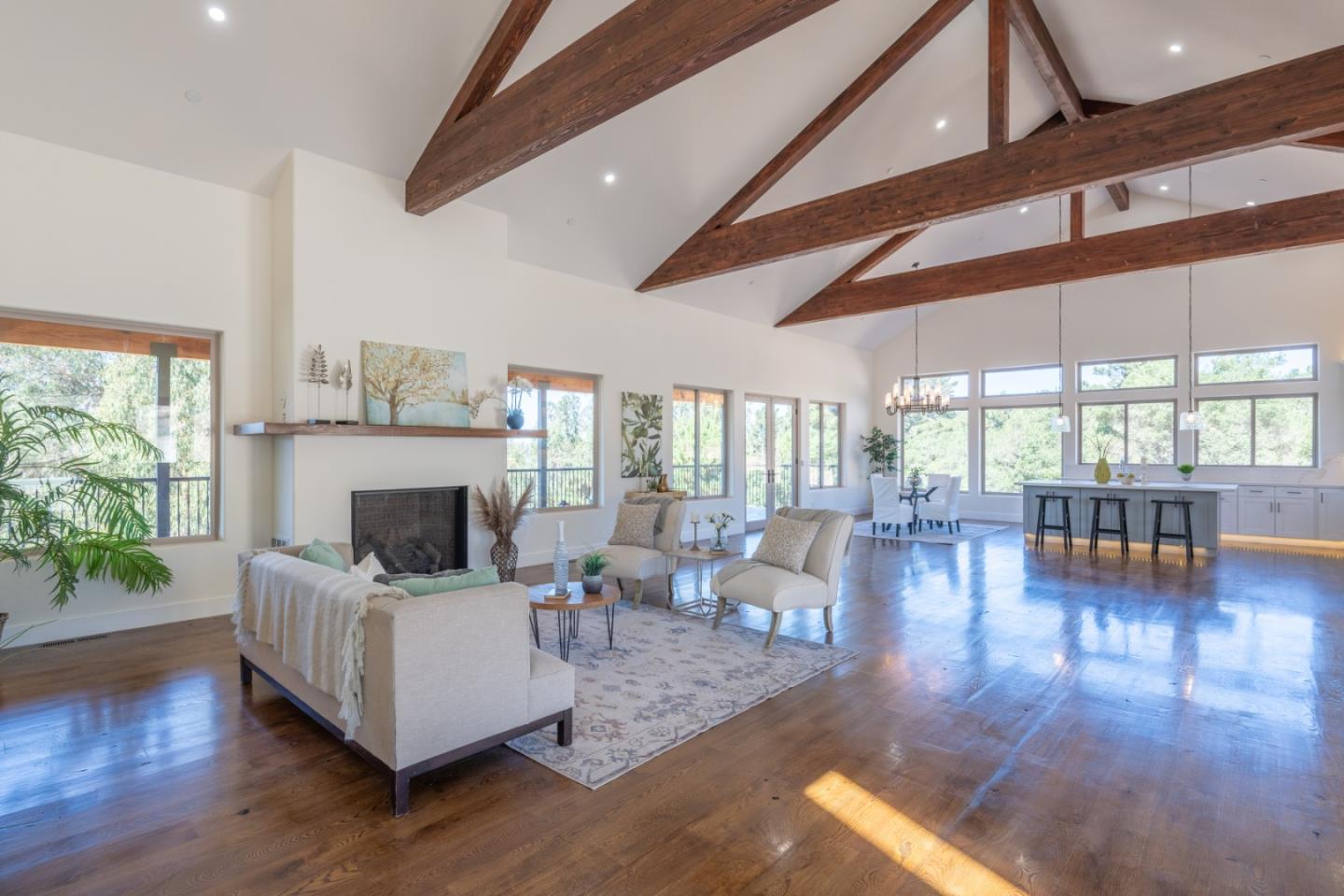9020 Hidden Canyon Road Salinas, CA 93907 - Photo 15 of 58 a living room with furniture and a fireplace