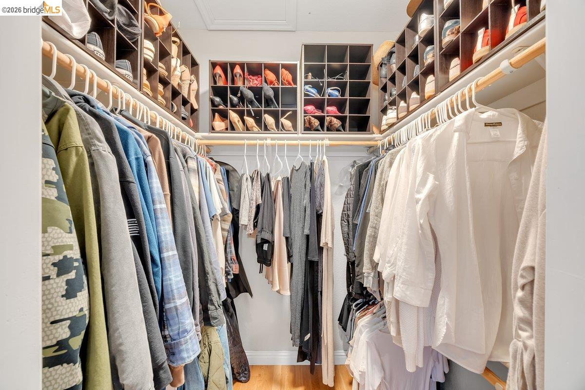 21950 Lyons Bald Mountain Road Sonora, CA 95370 - Photo 28 of 76 a view of walk in closet with clothes and shoes