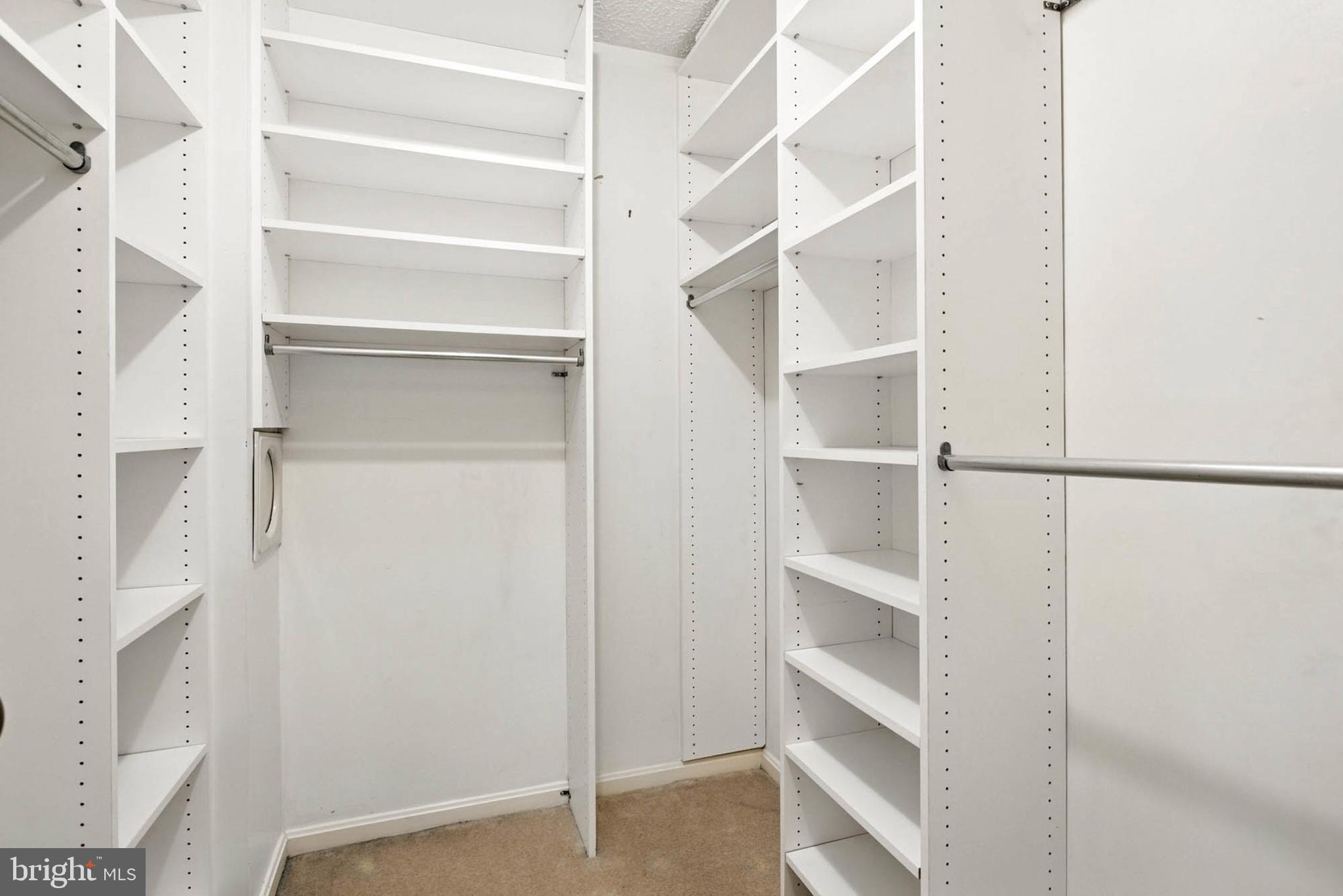 2605 Bainbridge Lane Silver Spring, MD 20906 - Photo 21 of 33 a view of walk in closet with empty racks