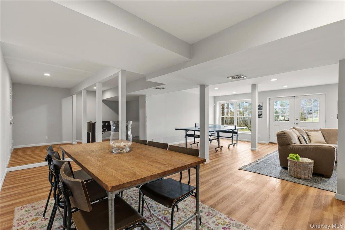 8 Douglas Circle Rye, NY 10580 - Photo 28 of 36 Recreation room measuring 775 SF with room for movie nights, ping pong, and craft table.