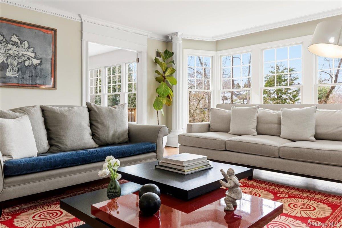 8 Douglas Circle Rye, NY 10580 - Photo 6 of 36 Every reception room has wide openings and large windows.