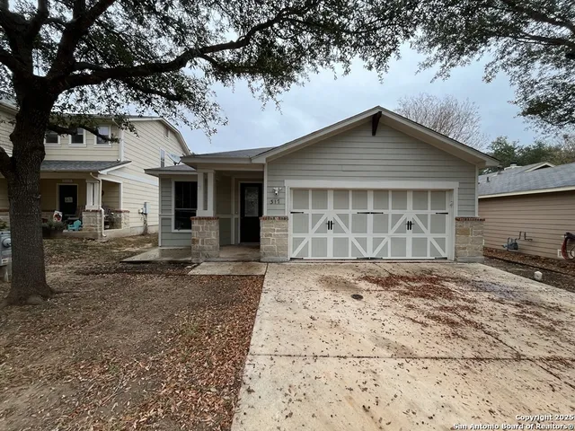 a house view with a outdoor space