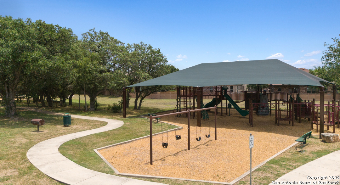 317 Sandy Shoal Boerne, TX 78006 - Photo 41 of 50 a view of a swimming pool with an outdoor seating