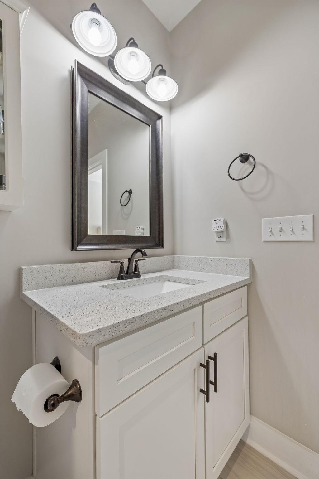 20 Sycamore Ridge West Burns, TN 37029 - Photo 29 of 38 a bathroom with a sink vanity and a mirror