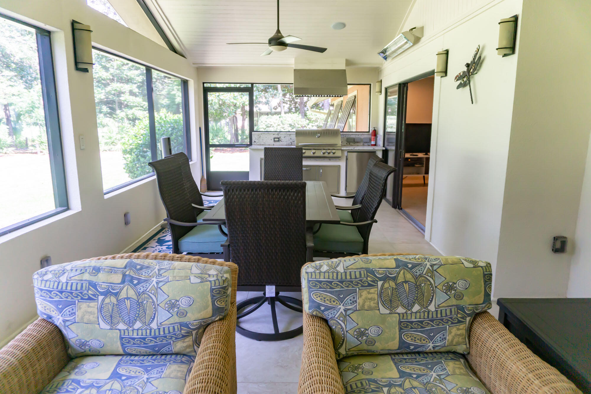 372 Golfview Drive Miramar Beach, FL 32550 - Photo 39 of 66 a living room with furniture and a fireplace
