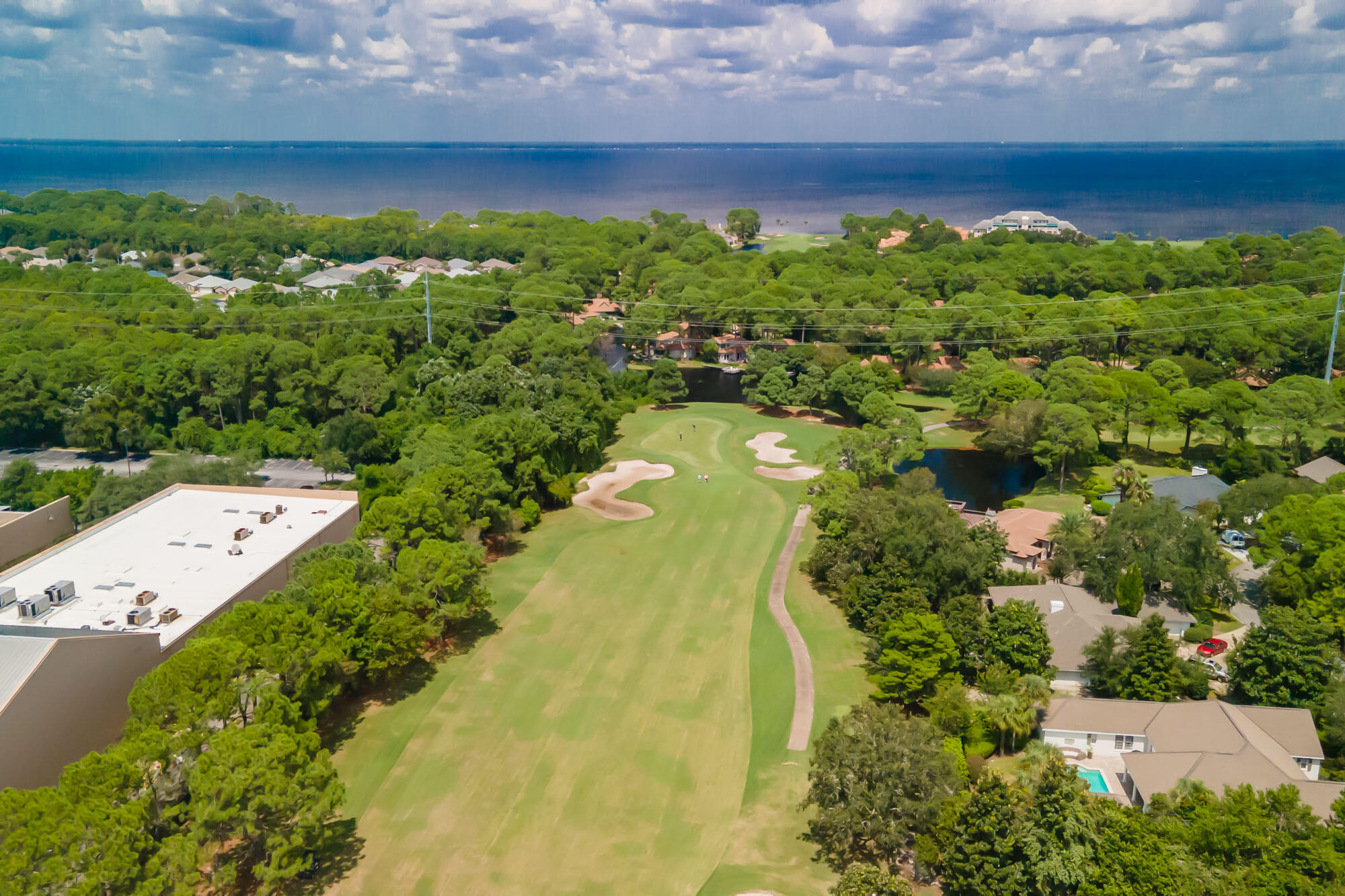 372 Golfview Drive Miramar Beach, FL 32550 - Photo 63 of 66 an aerial view of a houses with a yard and lake view