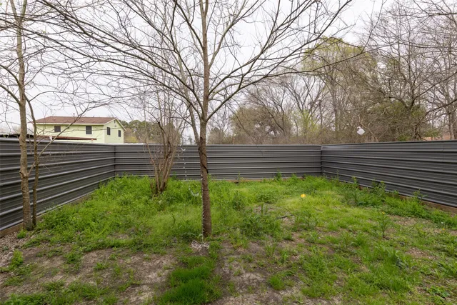 a view of outdoor space with a garden