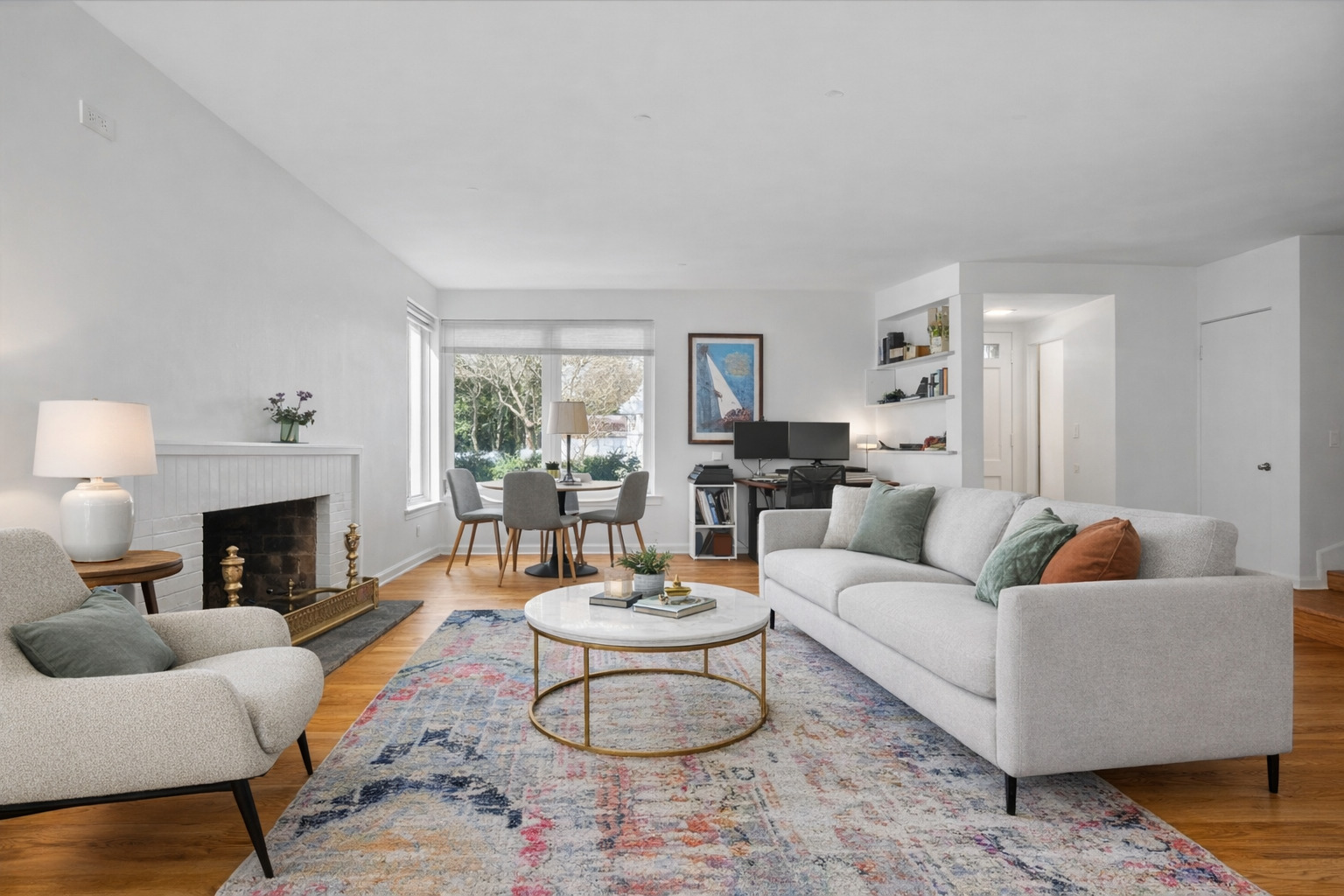 97 High Street Winnetka, IL 60093 - Photo 3 of 10 a living room with furniture and a fireplace
