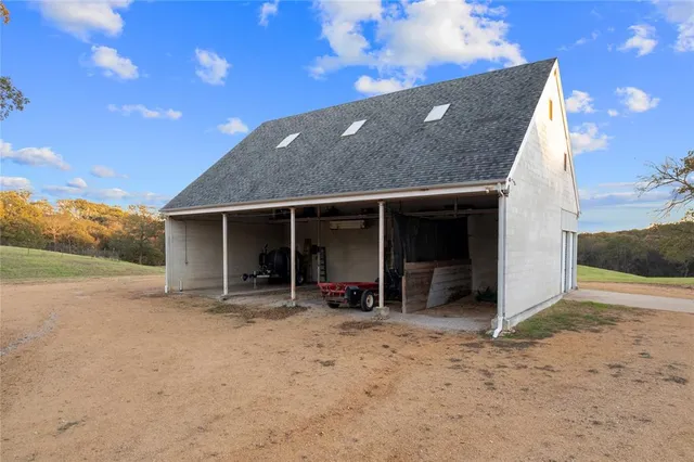 a house view with a outdoor space