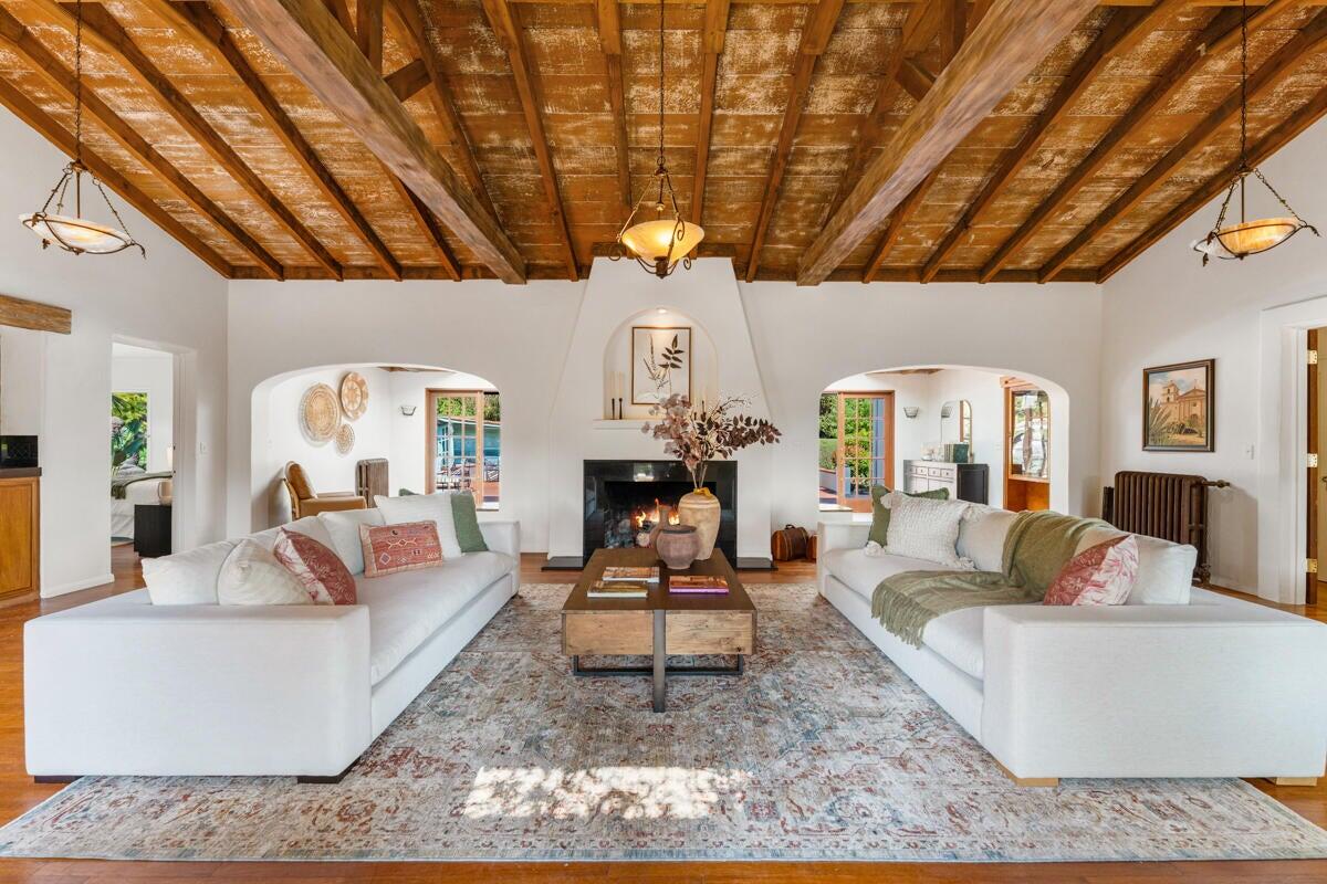 99 La Vuelta Road Montecito, CA 93108 - Photo 4 of 35 living room from entrance