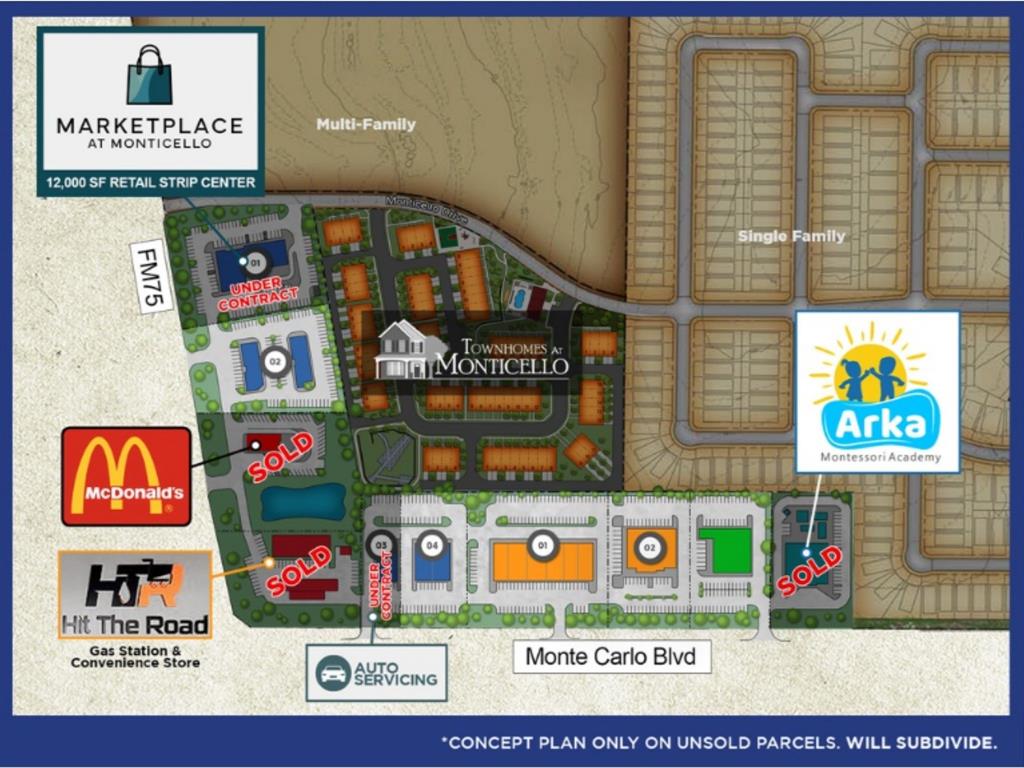 Shoppes at Monticello / Layout Summary
