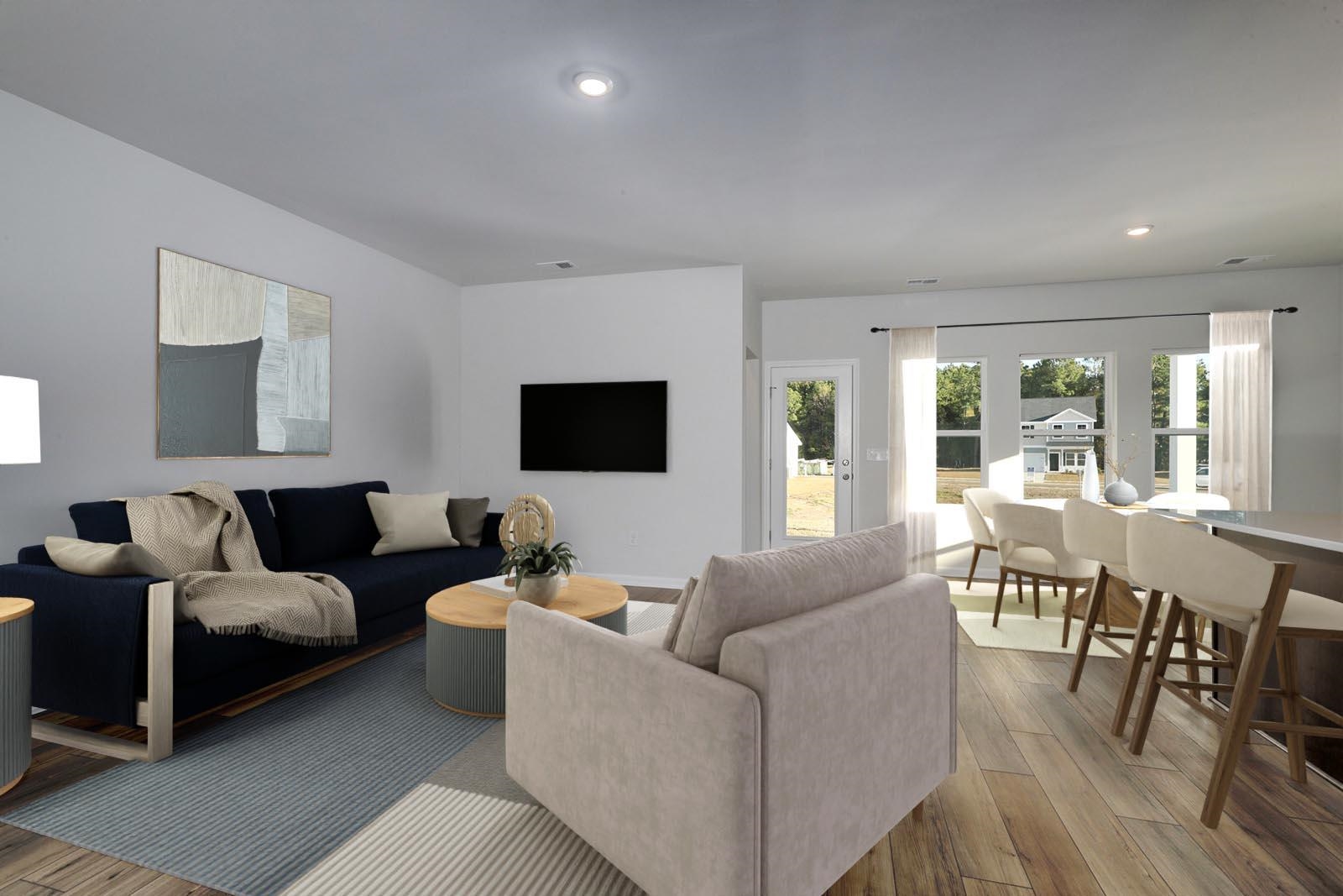 1118 Hainer Place Drive Conway, SC 29526 - Photo 23 of 28 Living area with light wood-style floors and recessed lighting