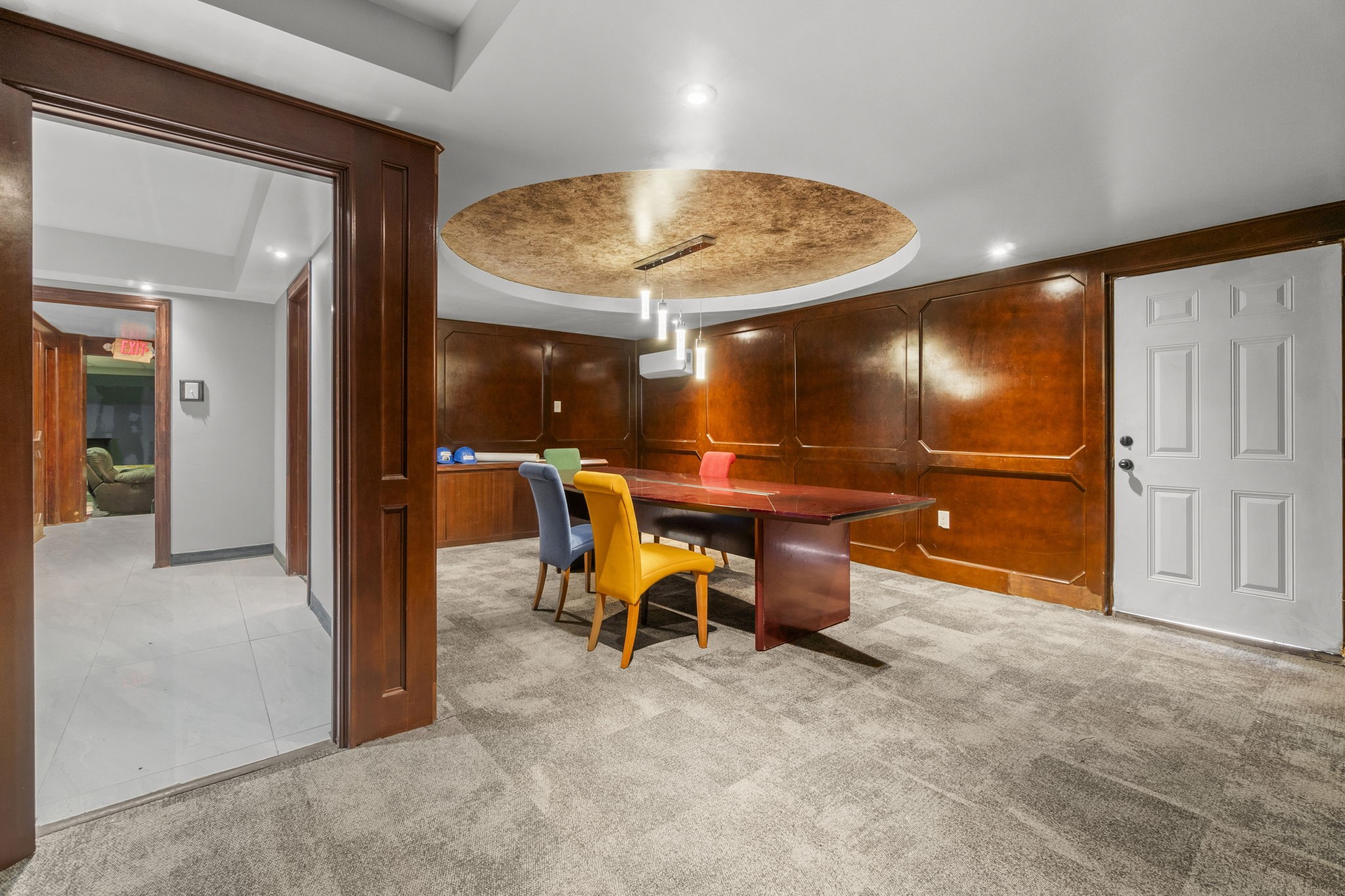 1018 Shaver Street Pasadena, TX 77506 - Photo 14 of 43 Finished conference room with updated lighting and custom ceiling detail.