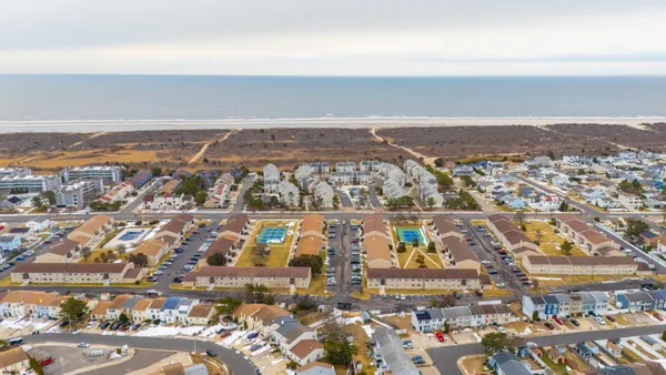 an aerial view of a city