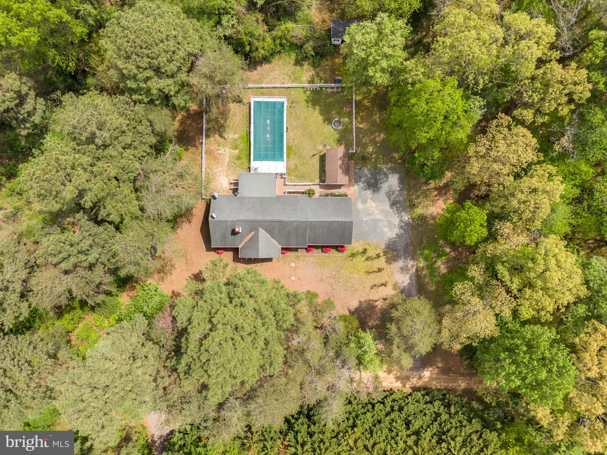 7392 Todds Wharf Road Preston, MD 21655 - Photo 45 of 63 Overhead view of home with large pool