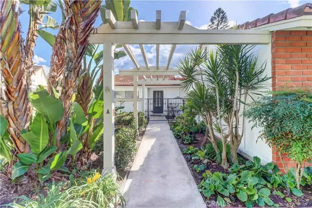 a view of a house with garden
