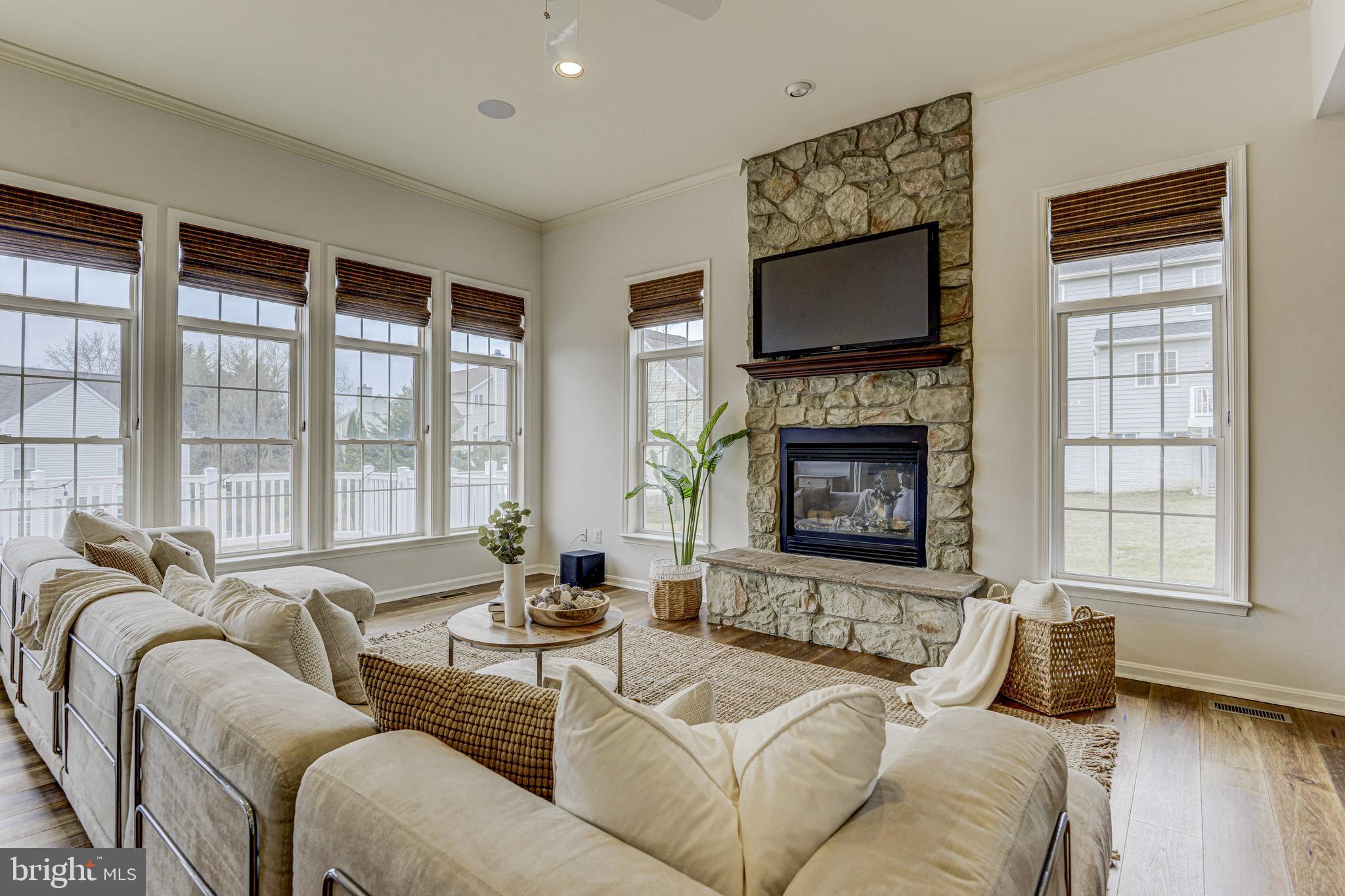 812 Stable Manor Road Reisterstown, MD 21136 - Photo 4 of 53 Family Room with Stone Surround FP