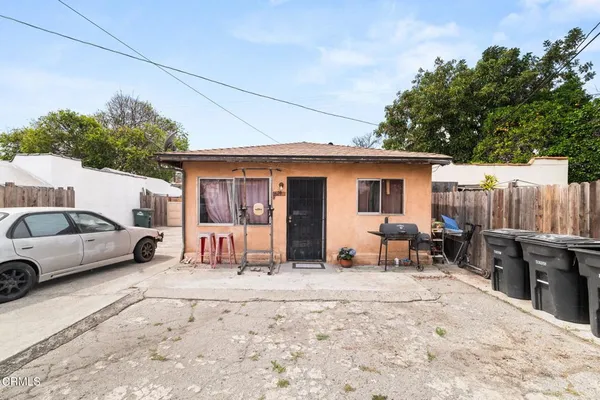 a view of a house with a patio