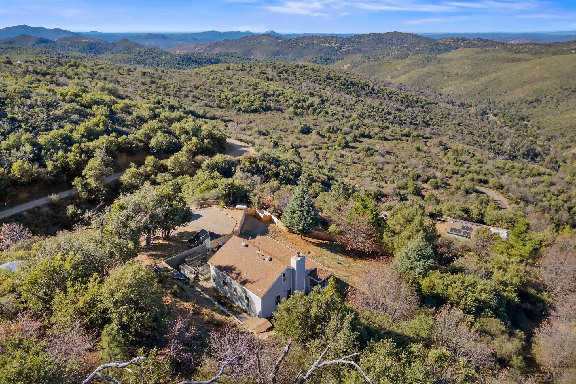 5058 Acorn Patch Road Julian, CA 92036 - Photo 29 of 31 an aerial view of residential house and green space
