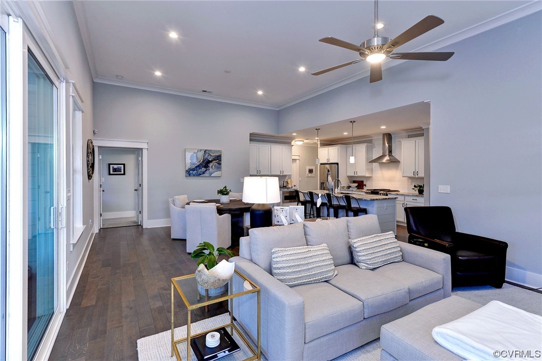 178 Old Course Loop Cape Charles, VA 23310 - Photo 7 of 49 a living room with furniture and a view of kitchen