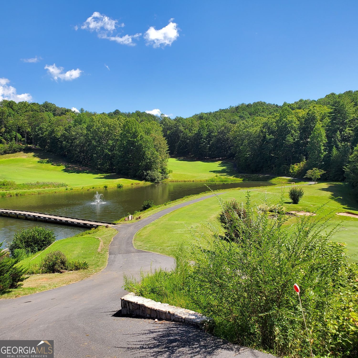 0 Rosen Strasse, Unit LOT Helen, GA 30545 - Photo 5 of 8 a view of a golf course with a lake