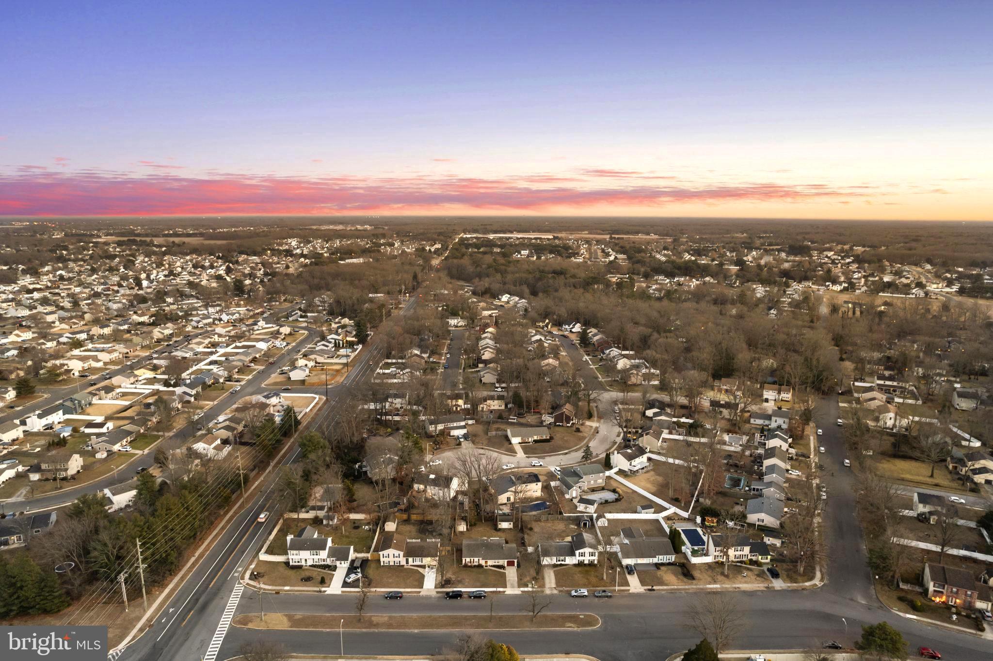 78 Lupus Lane Sewell, NJ 08080 - Photo 36 of 45 an aerial view of residential houses with city view