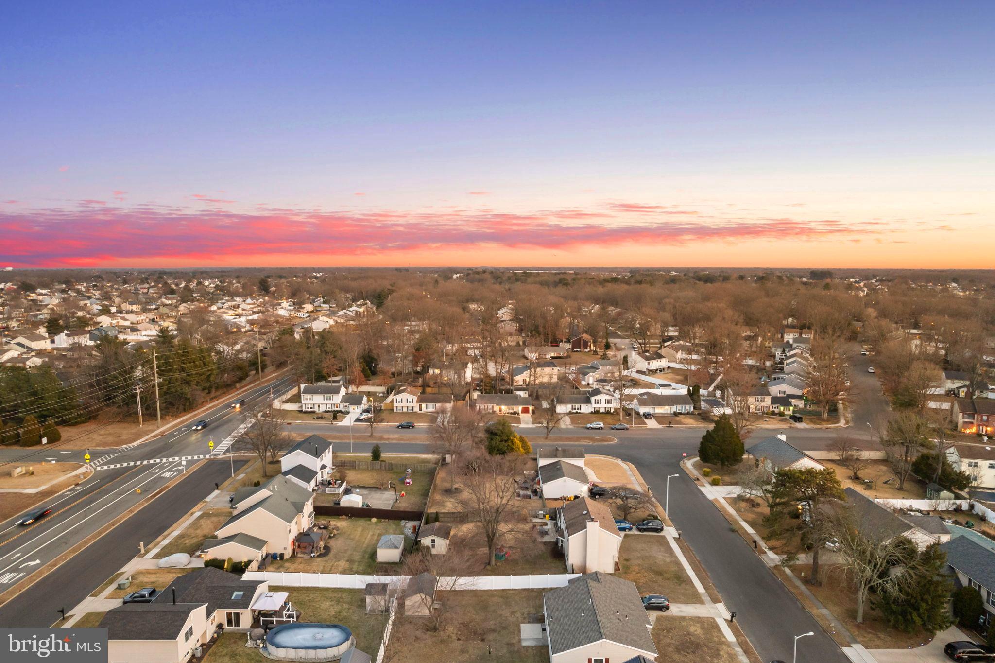 78 Lupus Lane Sewell, NJ 08080 - Photo 39 of 45 an aerial view of residential houses with city view