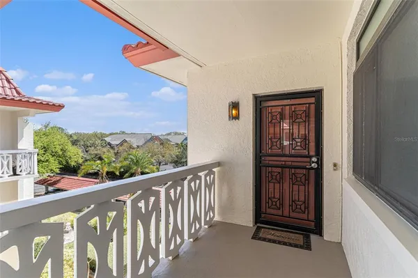 a city view from balcony