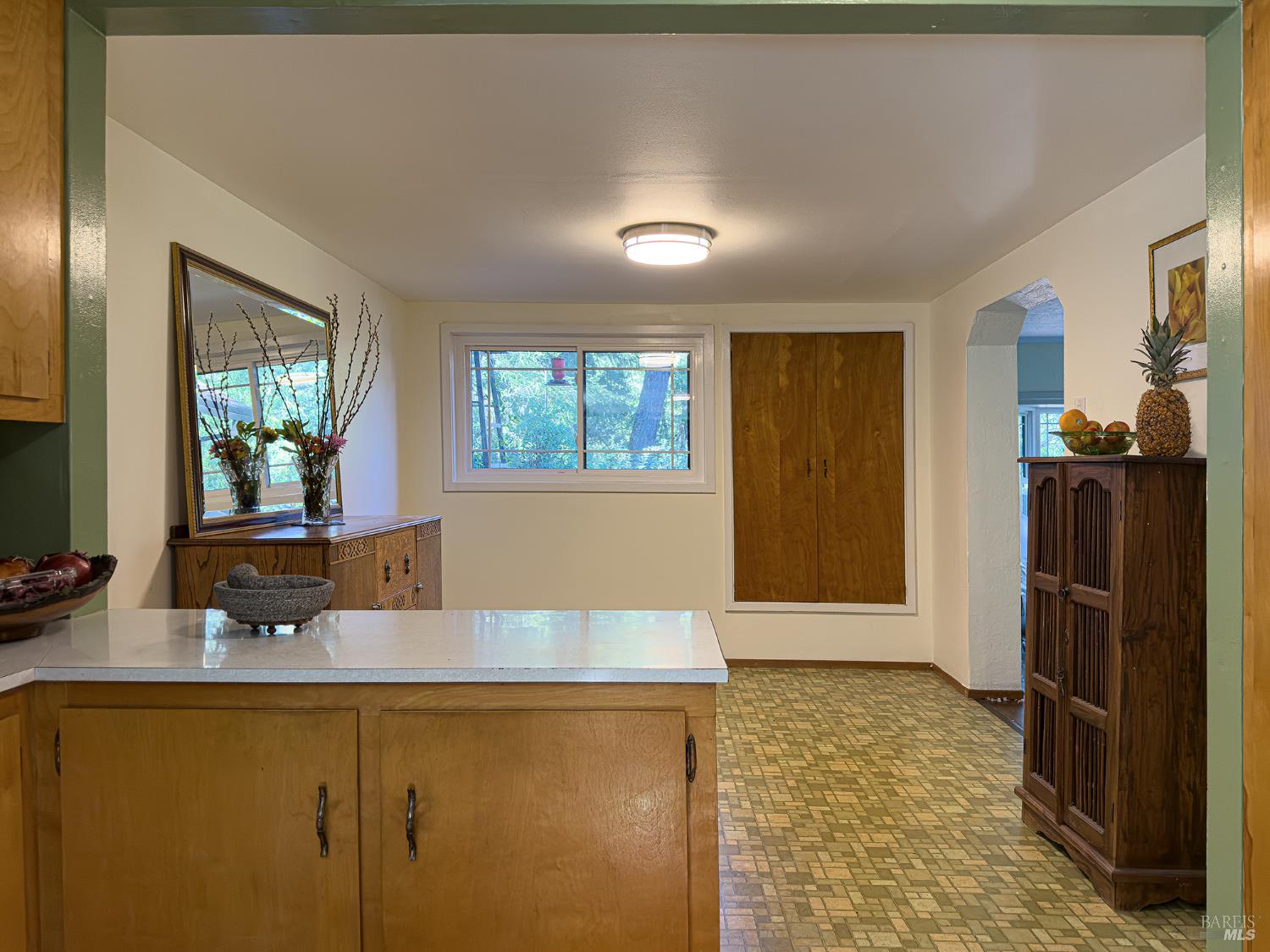 5845 Austin Creek Road Cazadero, CA 95421 - Photo 7 of 26 a bathroom with a sink a mirror and a shower