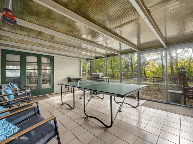 a outdoor space with lots of furniture and garden view