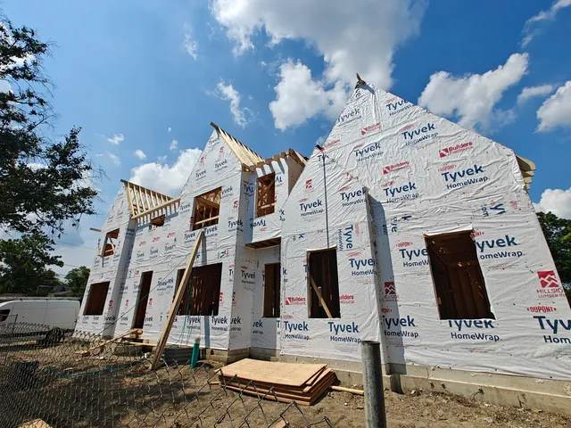 a view of a building with many windows