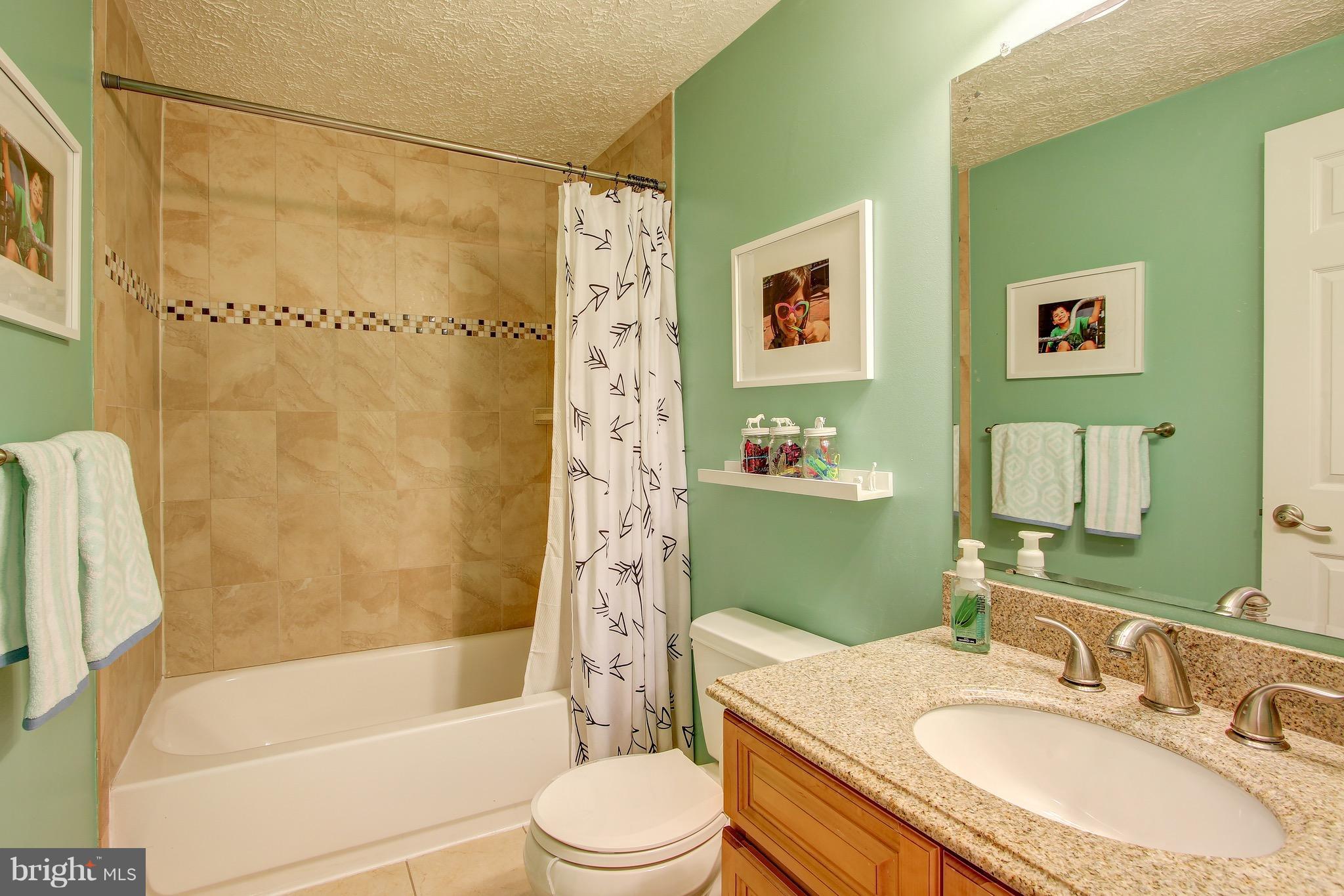 1113 Windmill Lane Silver Spring, MD 20905 - Photo 22 of 30 Full Hallway Bathroom with Rich, Custom Tile