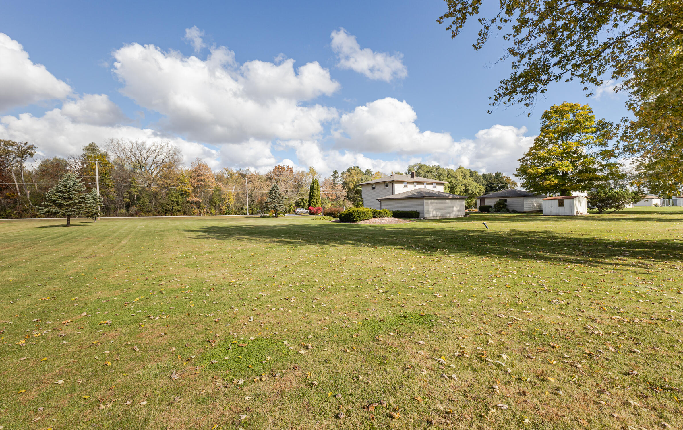 23123 Rasmusson Drive Norway, WI 53150 - Photo 63 of 68 Expansive backyard with mature trees