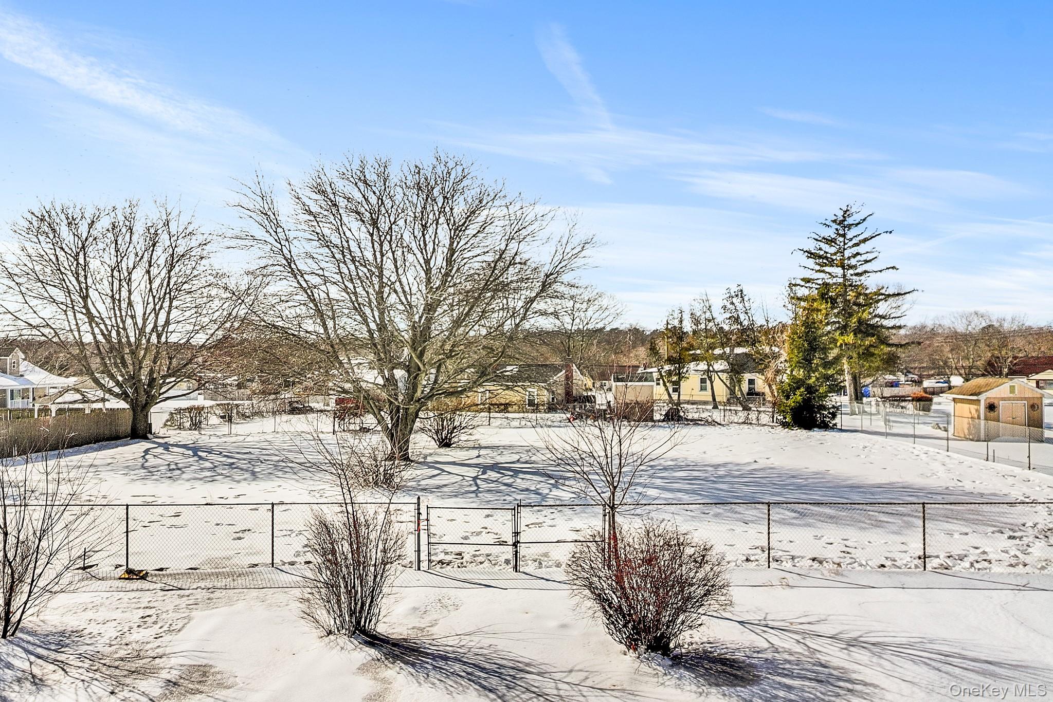 257 Doctors Path Riverhead, NY 11901 - Photo 15 of 18 a view of a yard and covered with snow