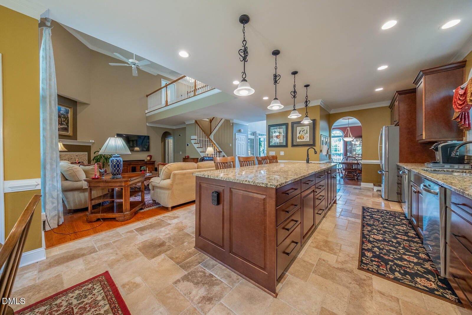 2009 Katesbridge Lane Raleigh, NC 27614 - Photo 20 of 63 Kitchen/living room view