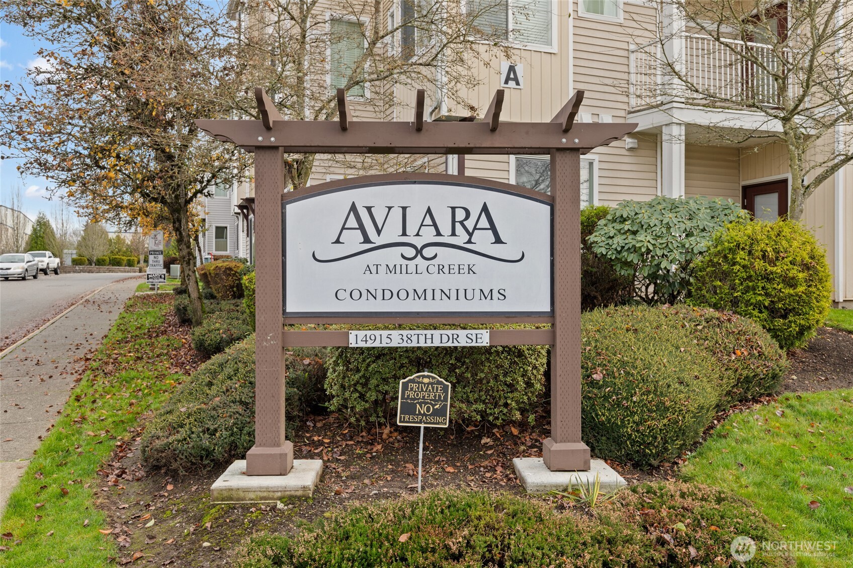 14915 38th Drive Southeast, Unit 2049 Bothell, WA 98012 - Photo 26 of 36 a sign on the side of a building