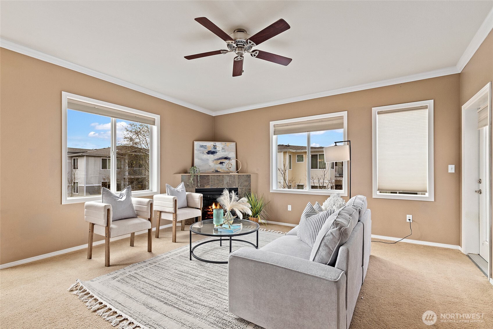 14915 38th Drive Southeast, Unit 2049 Bothell, WA 98012 - Photo 7 of 25 a living room with furniture and a large window