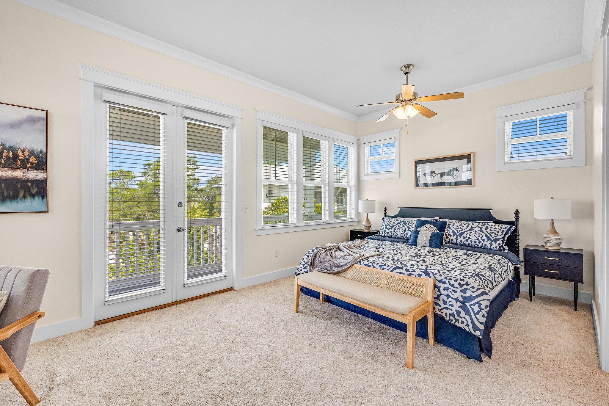 79 Grande Pointe Drive Inlet Beach, FL 32461 - Photo 35 of 47 a bedroom with a bed and a couch