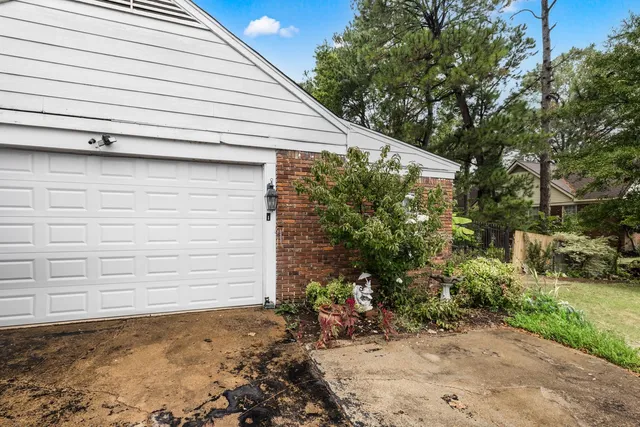 a backyard of a house