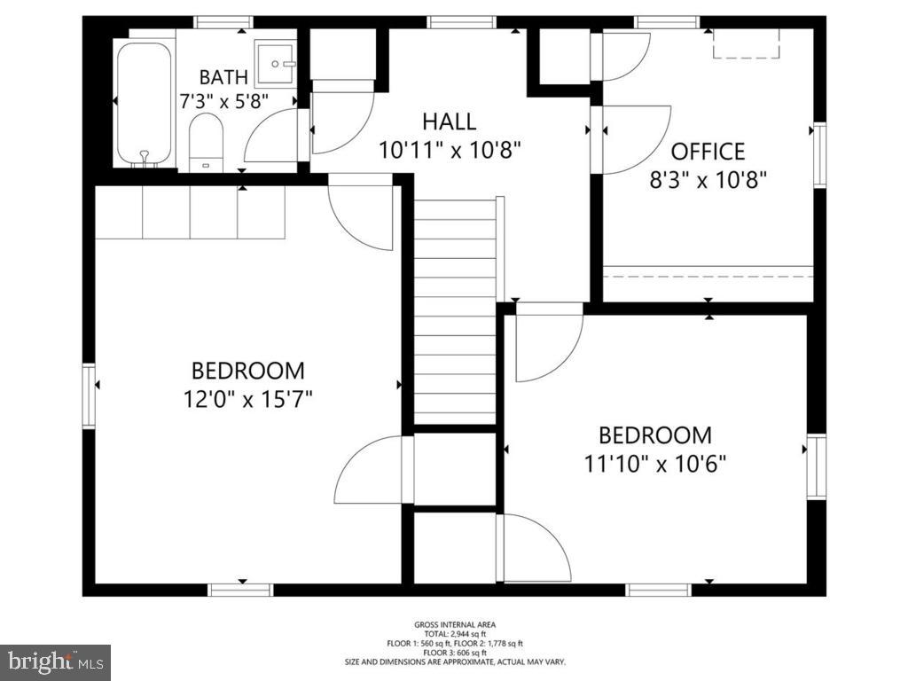 4008 Tennyson Road University Park, MD 20782 - Photo 36 of 38 Upper Level Floor Plan
