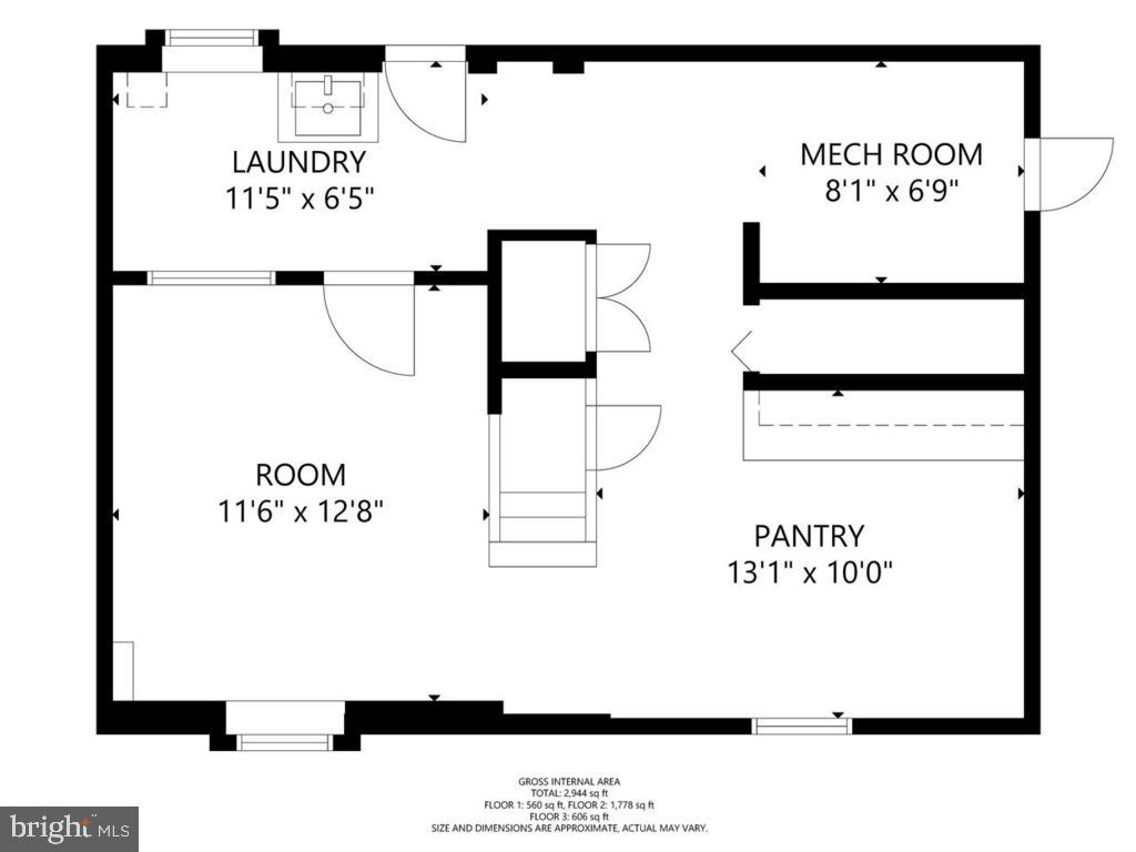 4008 Tennyson Road University Park, MD 20782 - Photo 37 of 38 Lower Level Floor Plan