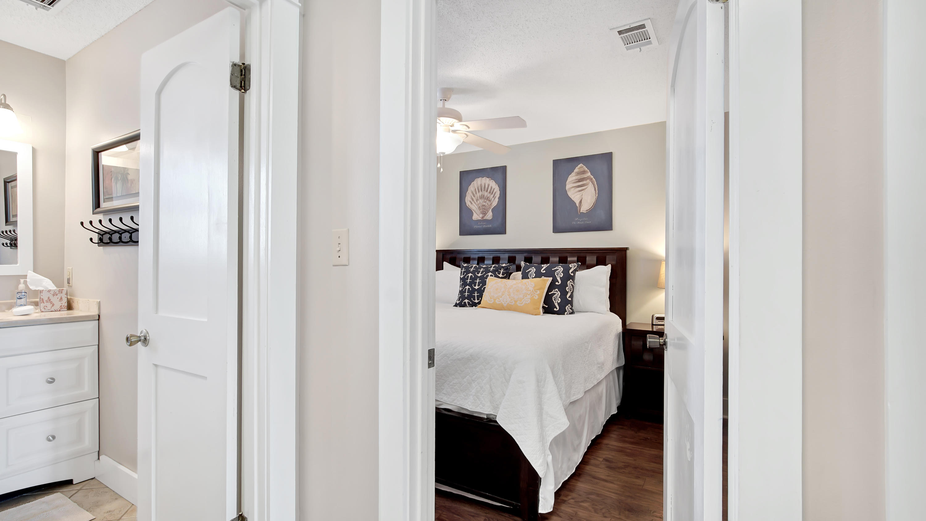3799 East County Highway 30A, Unit F2 Santa Rosa Beach, FL 32459 - Photo 18 of 25 a bedroom with a bed and a closet